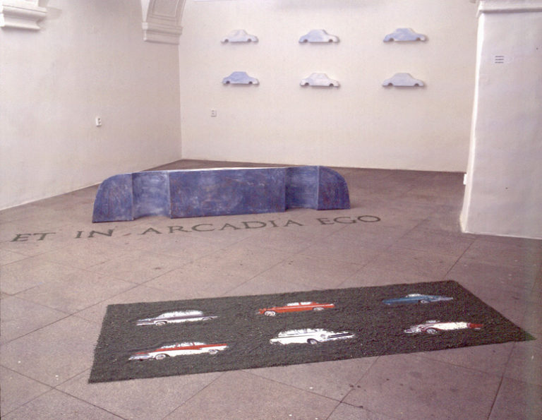 Arcadia, 1991. Pohled do výstavy (Technika jako důvod a mýtus, 1991.)