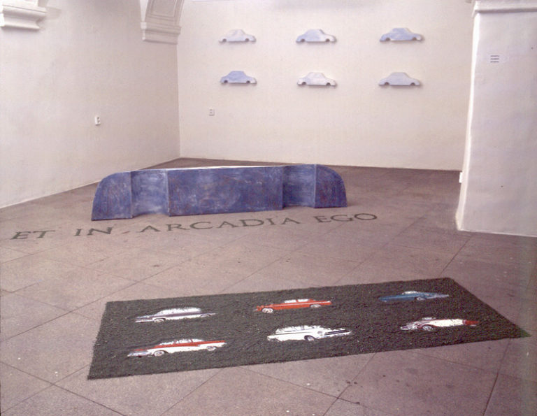 Arcadia, 1991. Pohled do výstavy (Technika jako důvod a mýtus, 1991.)